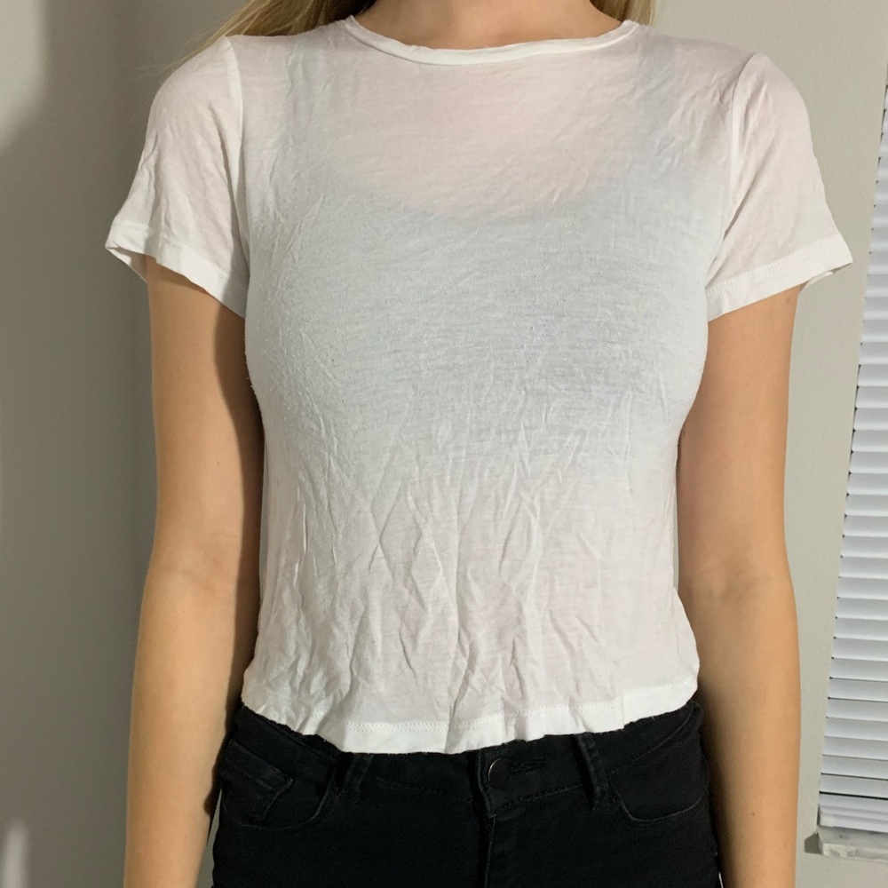 cute white crop top